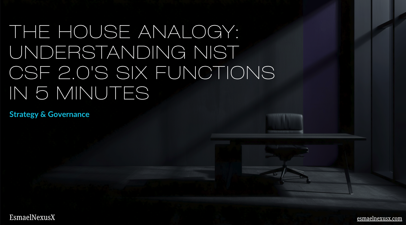 The House Analogy: Understanding NIST CSF 2.0's Six Functions in 5 Minutes