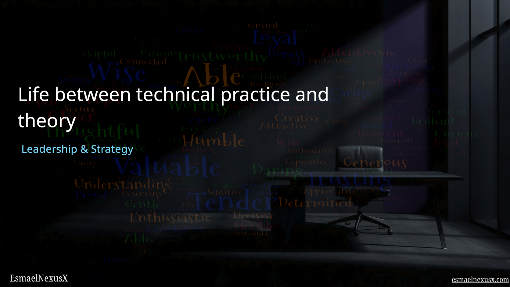 Life between technical practice and theory