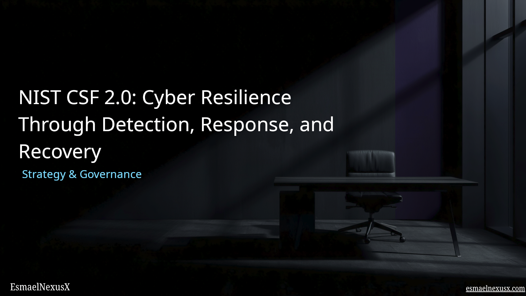 NIST CSF 2.0: Cyber Resilience Through Detection, Response, and Recovery